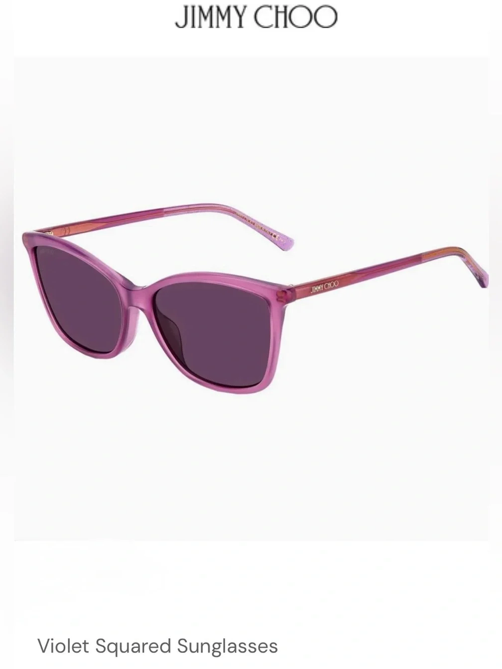 Jimmy Choo Lavender Cat-Eye Sunglasses